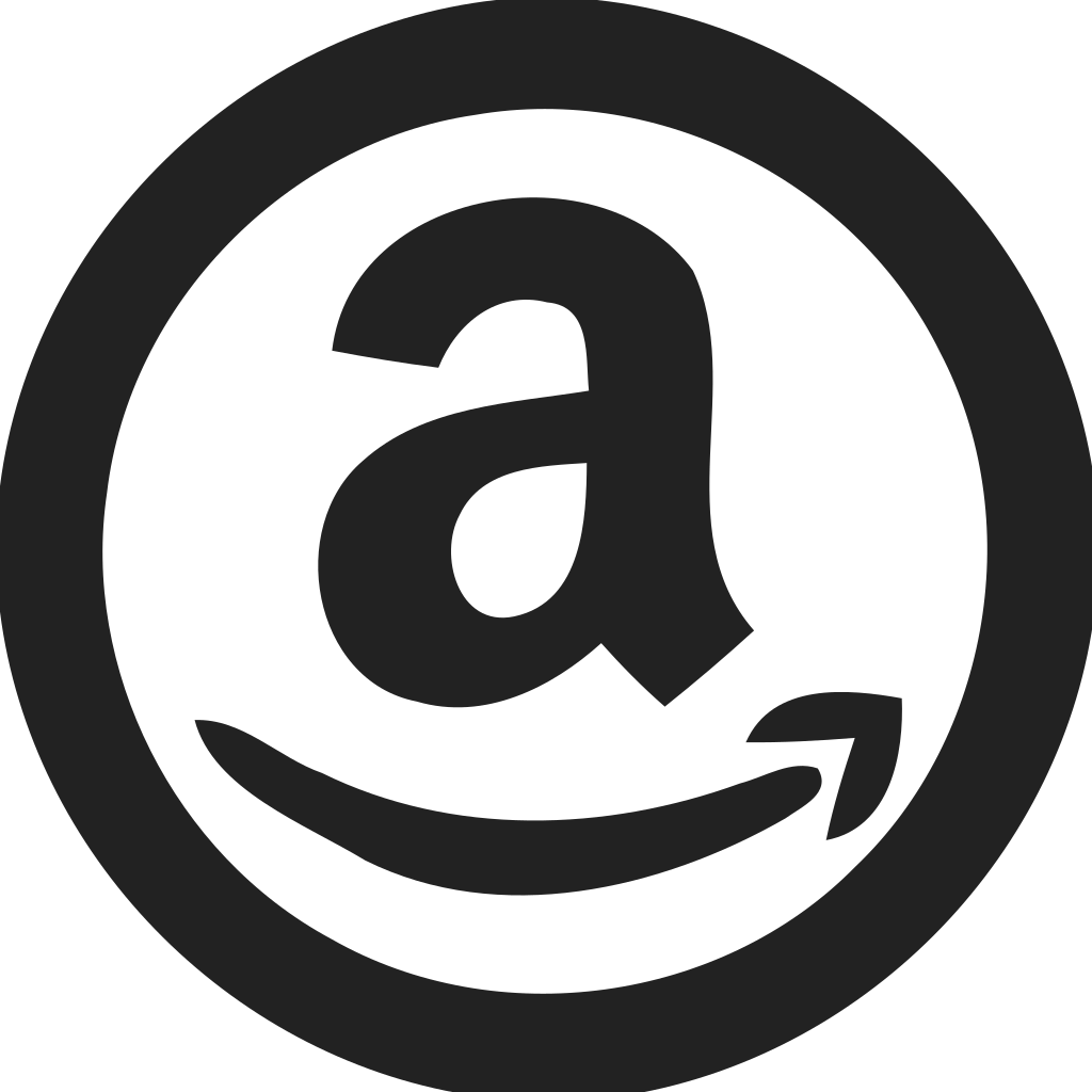 Amazon Logo Empty Circle Icon