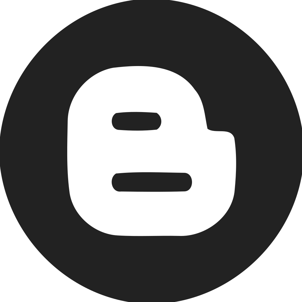 Blogger Logo Filled Circle Icon