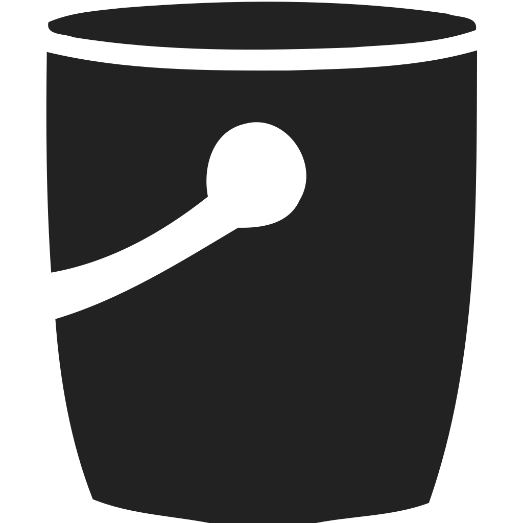 Bucket Black Icon