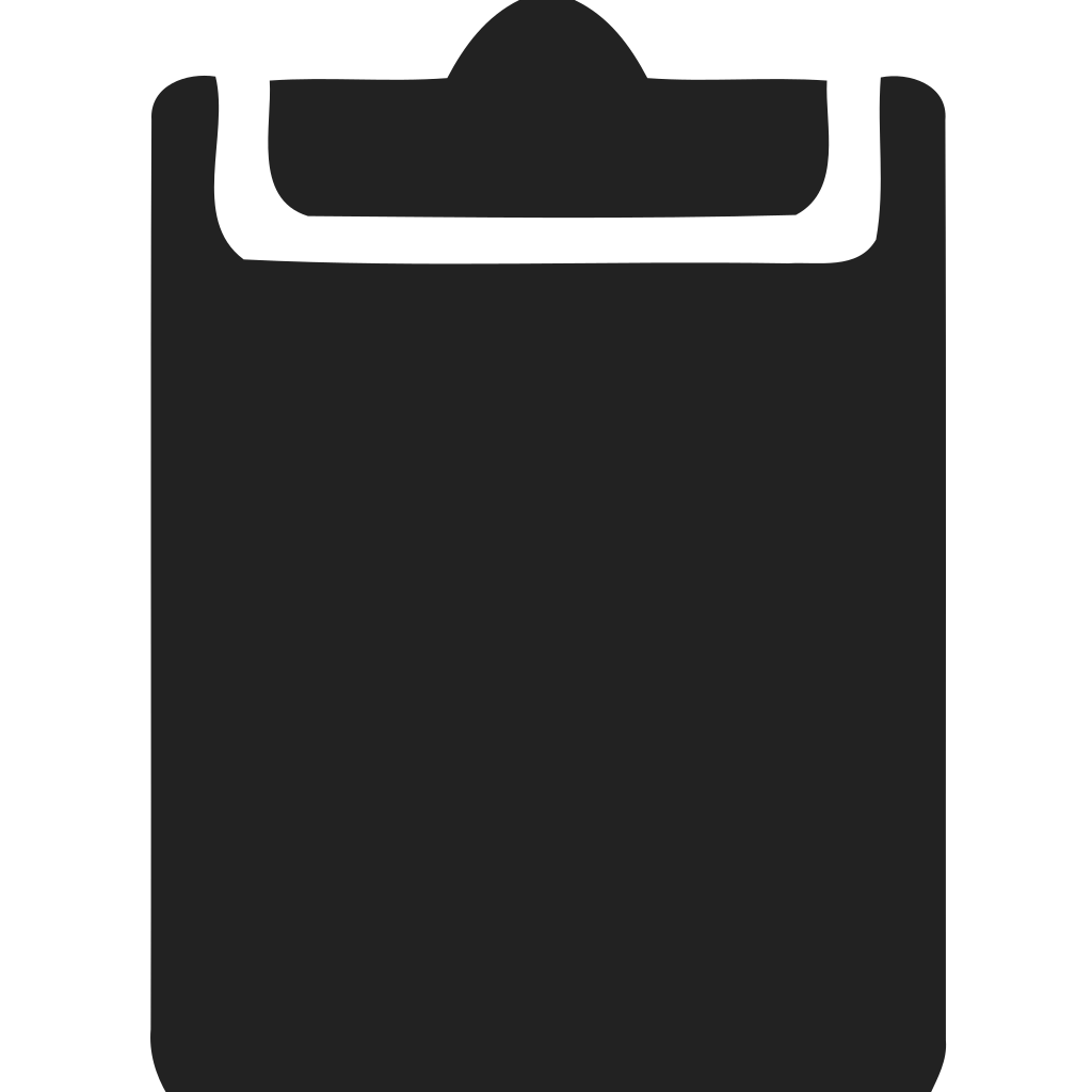 Clipboard Black Icon