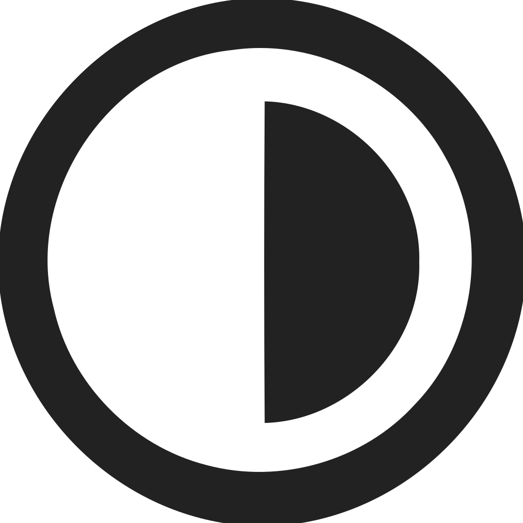 Contrast Circle Icon
