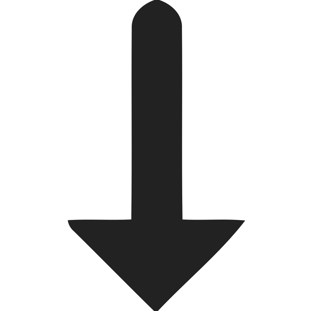 Directional Arrow Down Rounded