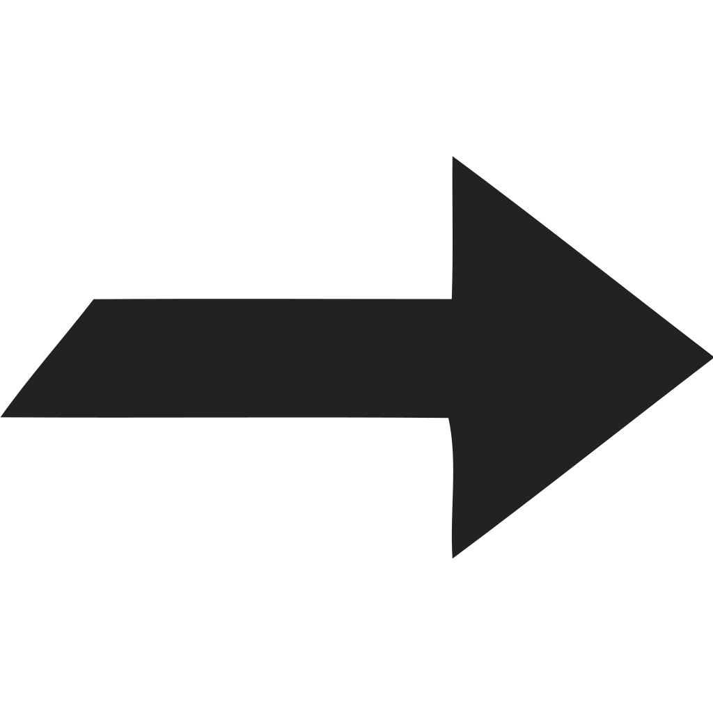 Directional Arrow Right Back Undercutted Icon