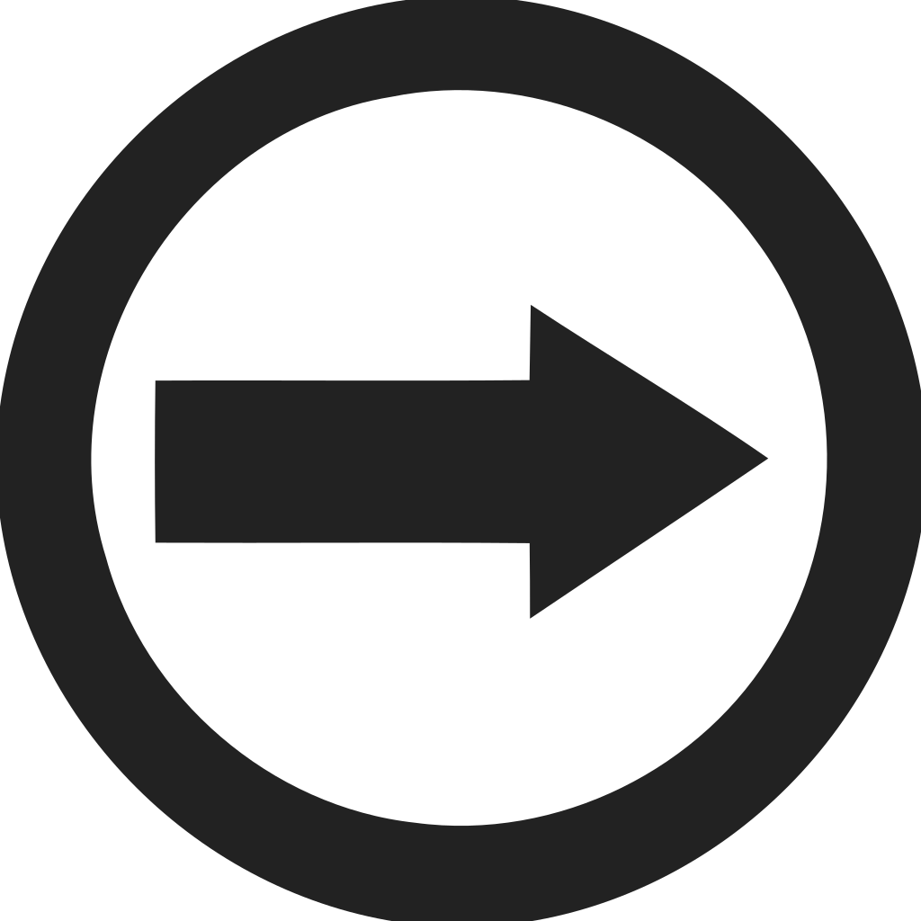 Directional Arrow Right Circle Empty