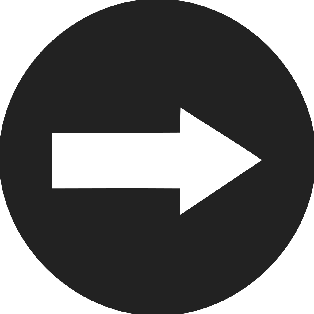 Directional Arrow Right Circle Filled Icon