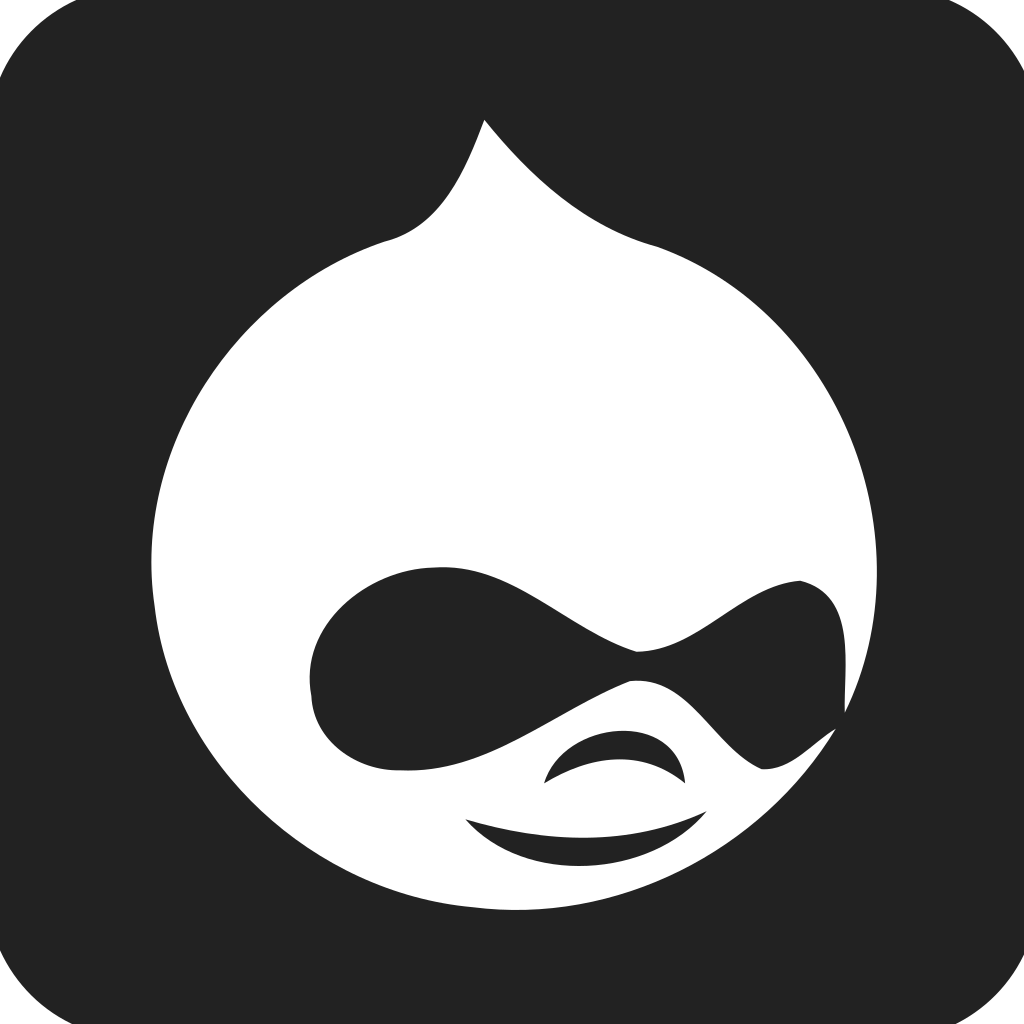 Drupal Square Filled Icon