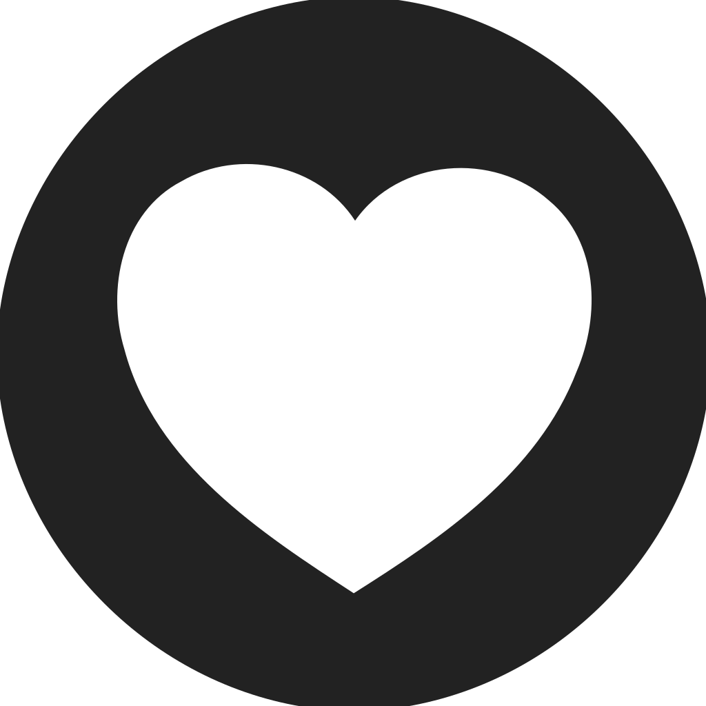 Heart Circle Filled Icon