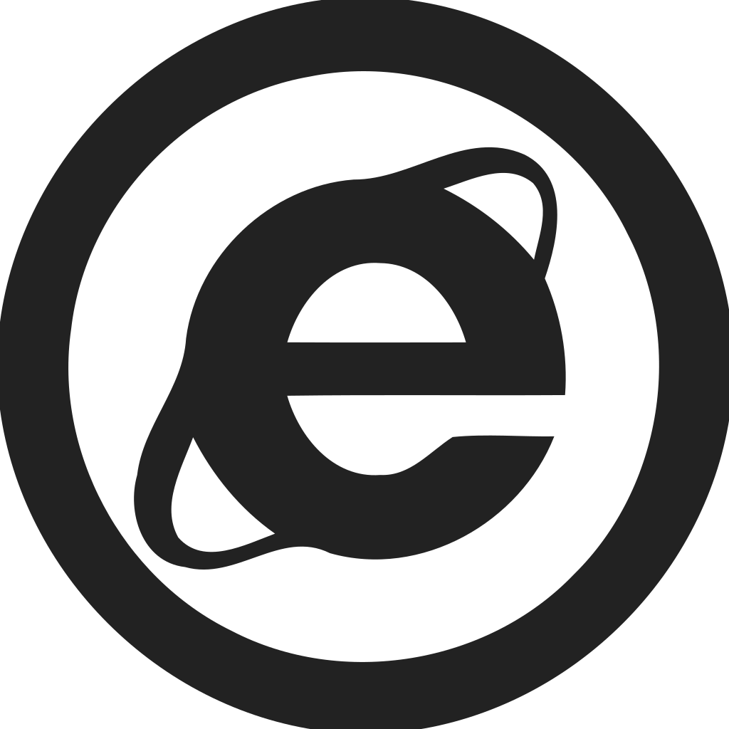 Internet Explorer Circle Empty Icon