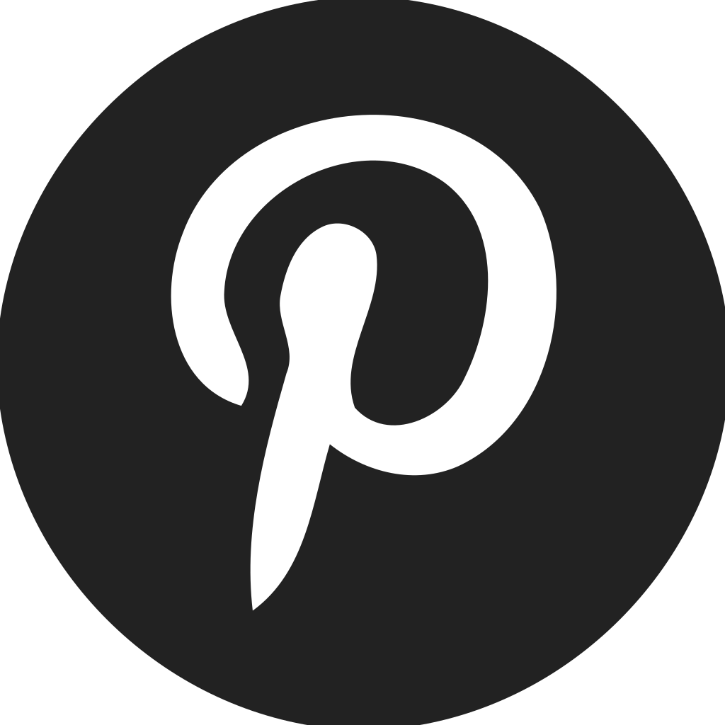 Pinterest Circle Filled Icon