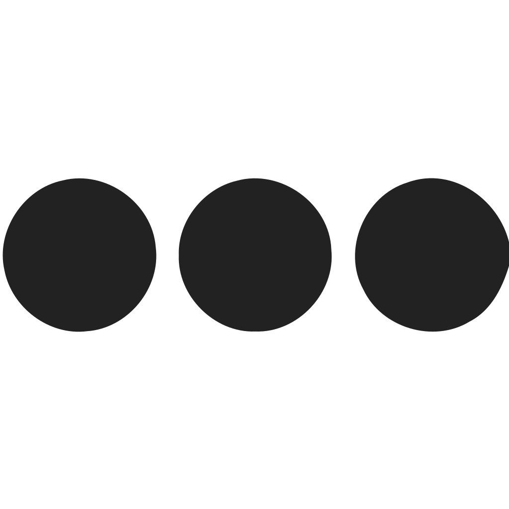Preloader Horizontal Circles Icon