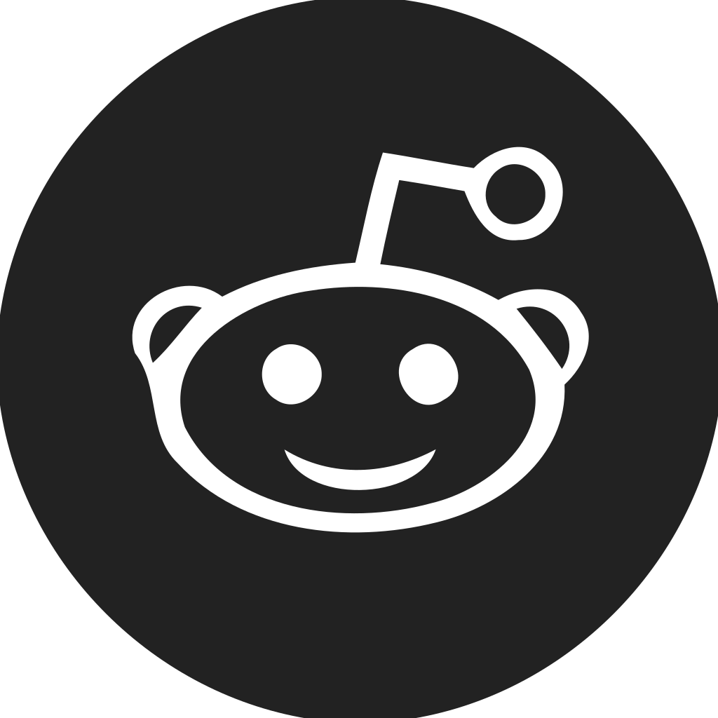 Reddit Head Circle Filled Icon