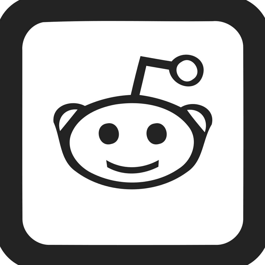 Reddit Square Empty Icon