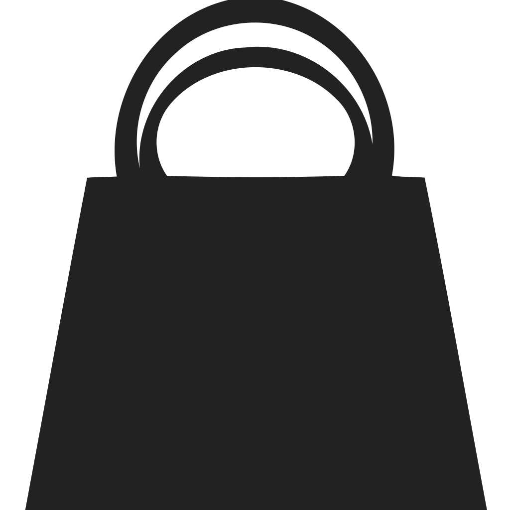 Shopping Bag Double Handle Icon