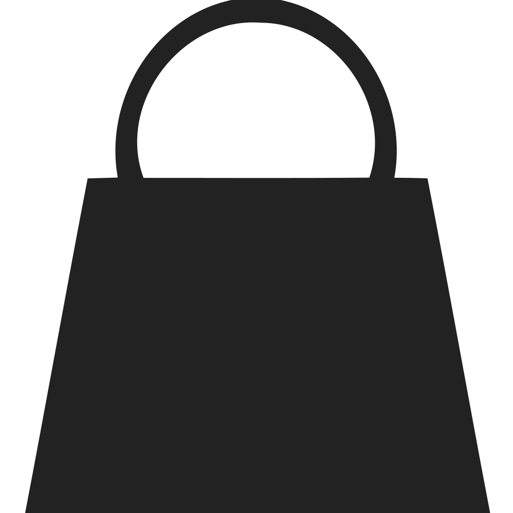 Shopping Bag Half Round Handle Icon