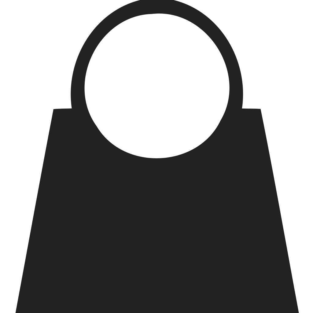 Shopping Bag Round Handle Icon