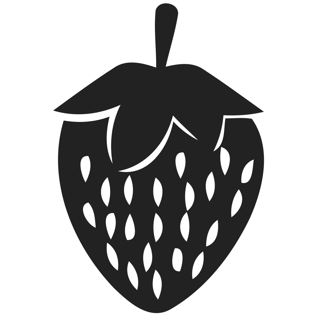 Strawberry With Seeds Icon