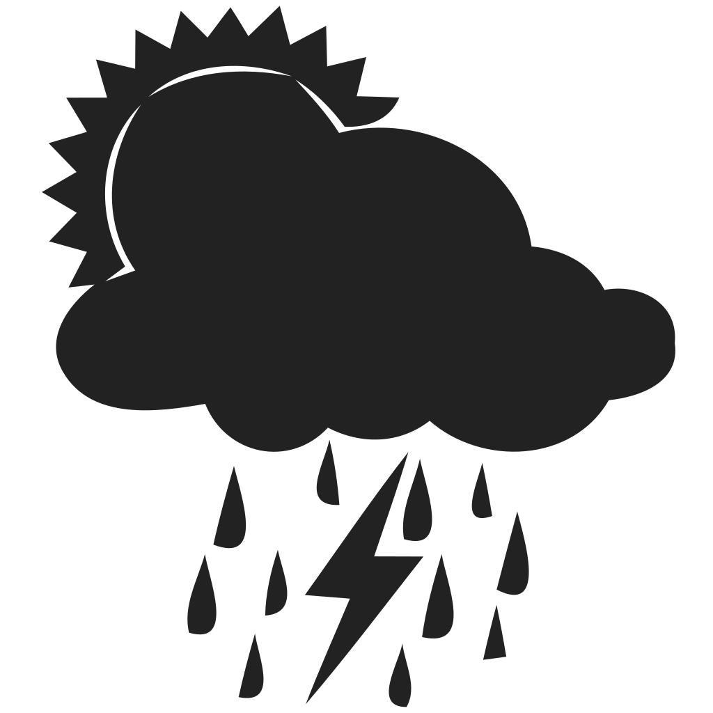 Thunder Rain Sunshine Icon