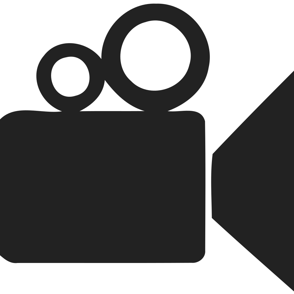 Video Camera With Empty Reels Icon