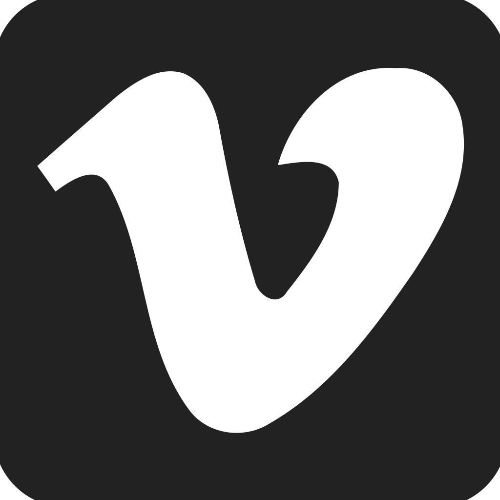 Vimeo Logo Square Filled Icon