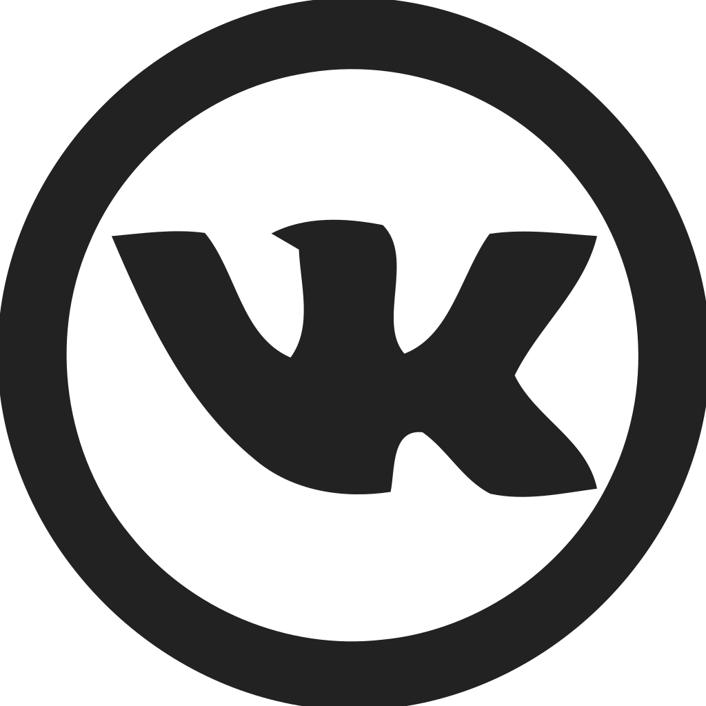 Vk Circle Empty Icon