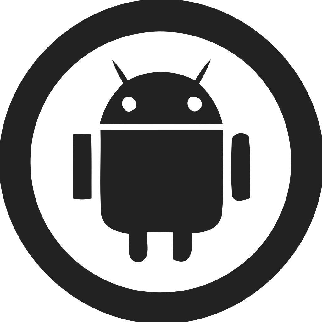 Android Logo Empty Circle Icon