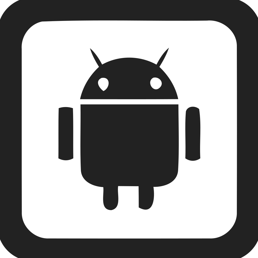 Android Logo Empty Square Icon