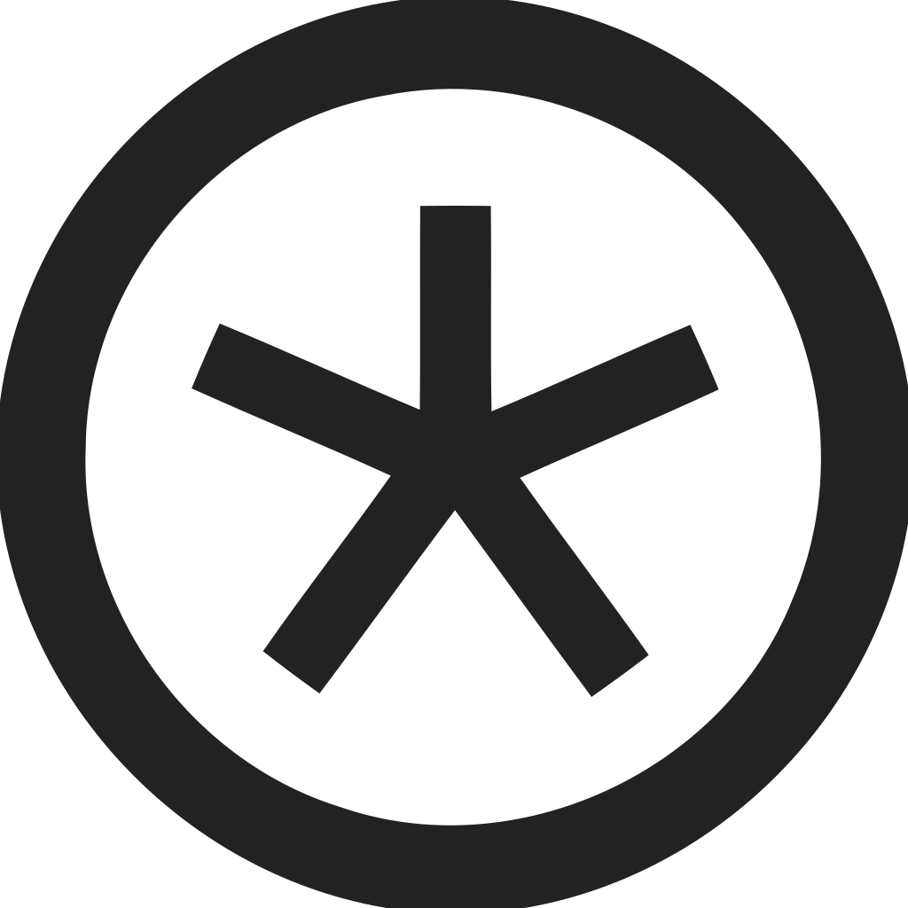 Asterisk Empty Circle Icon