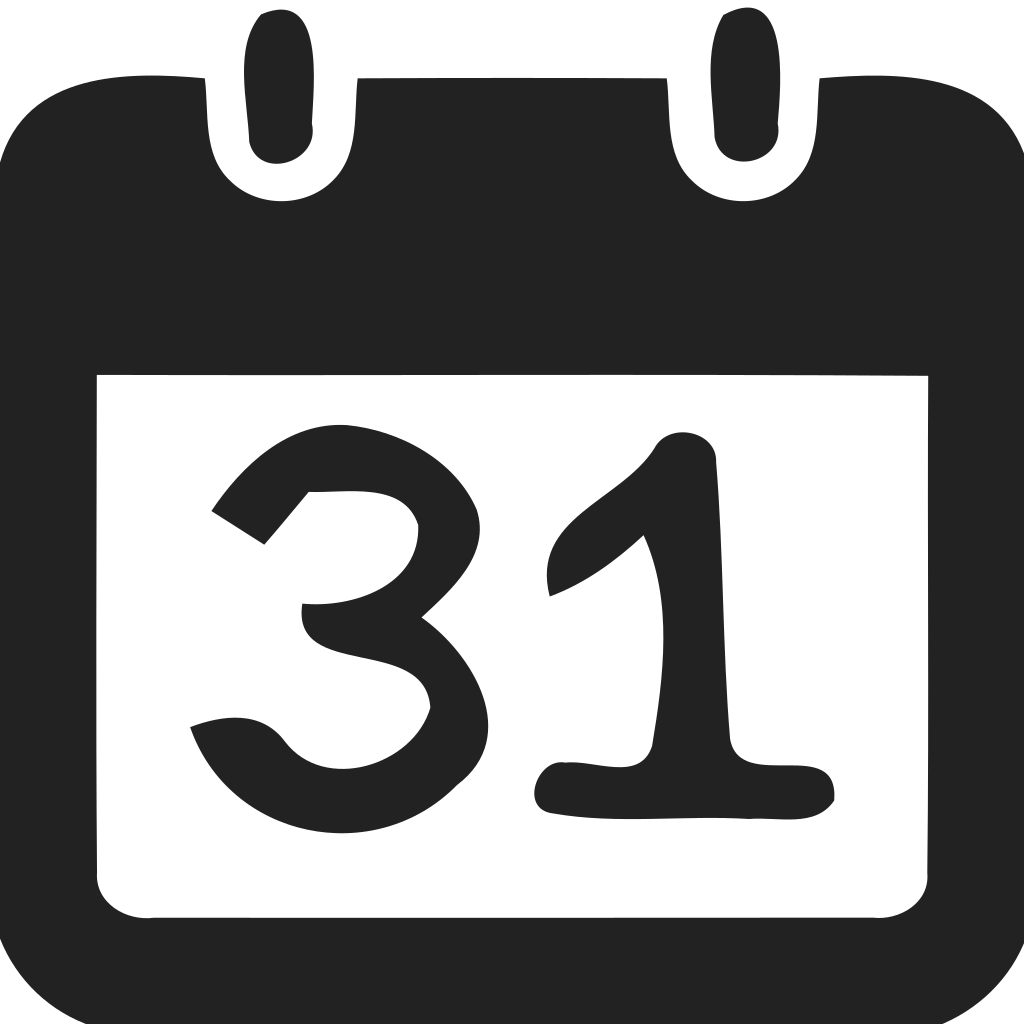 Calendar 31st Icon
