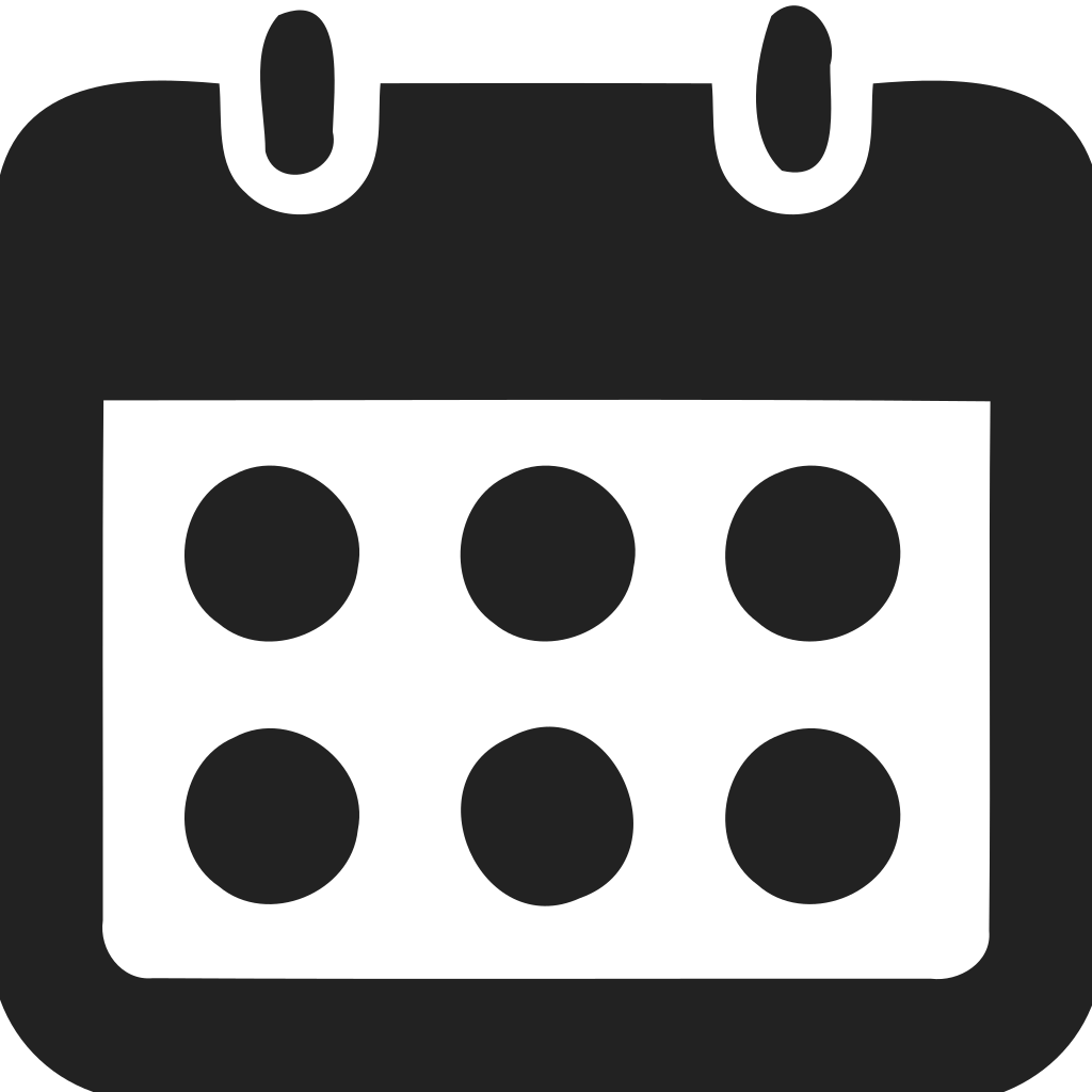 Calendar with circles Icon