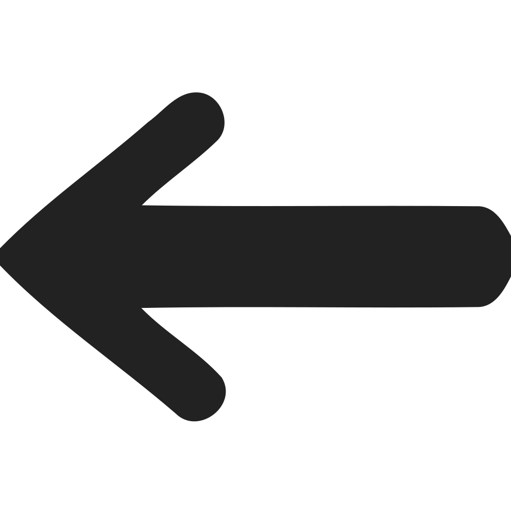 Directional Arrow Left Bold Rounded Icon