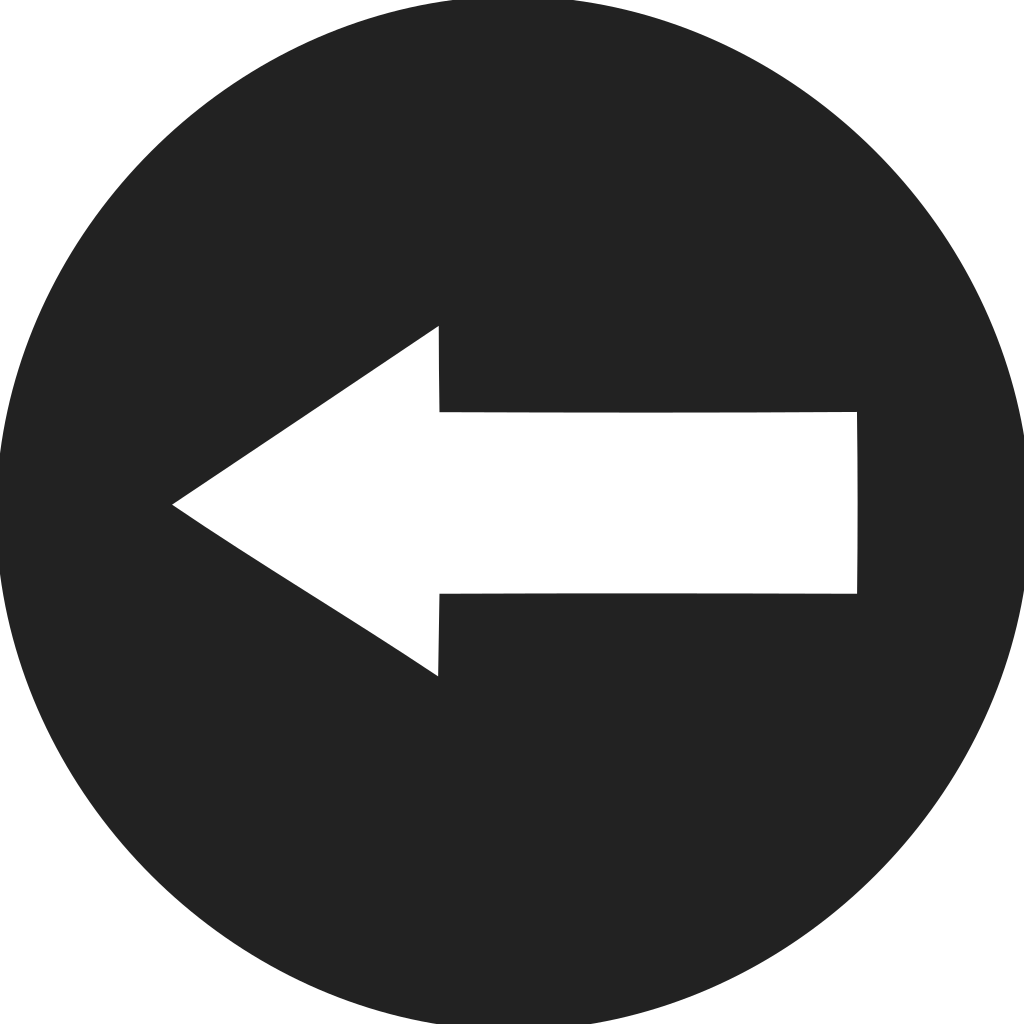Directional Arrow Left Circle Filled Icon