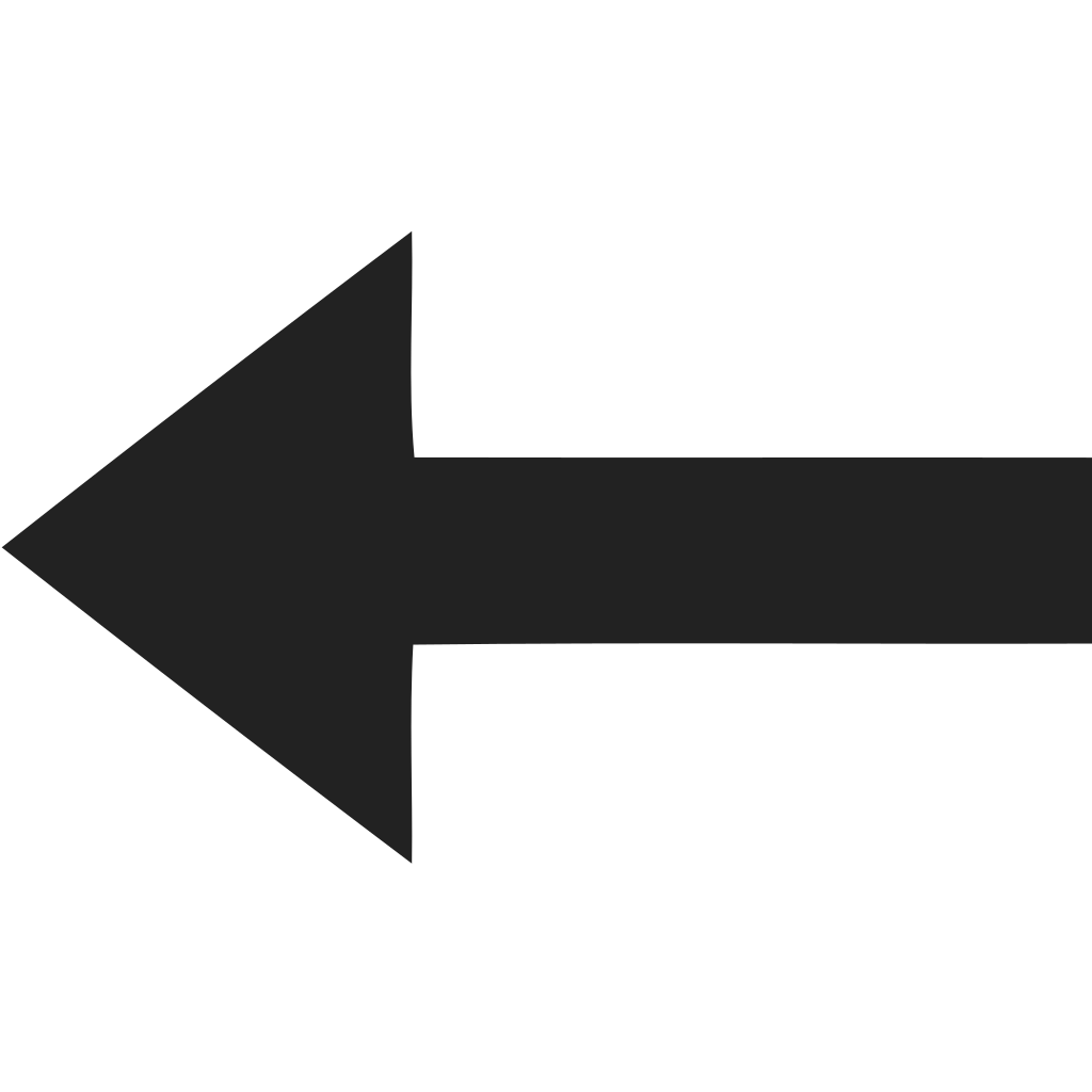 Directional Arrow Left Straight Icon