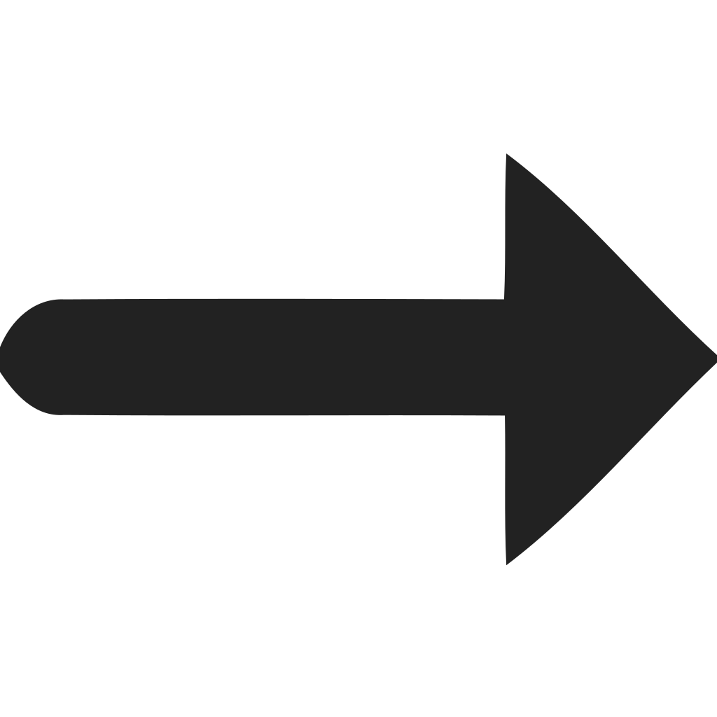 Directional Arrow Right Rounded Icon