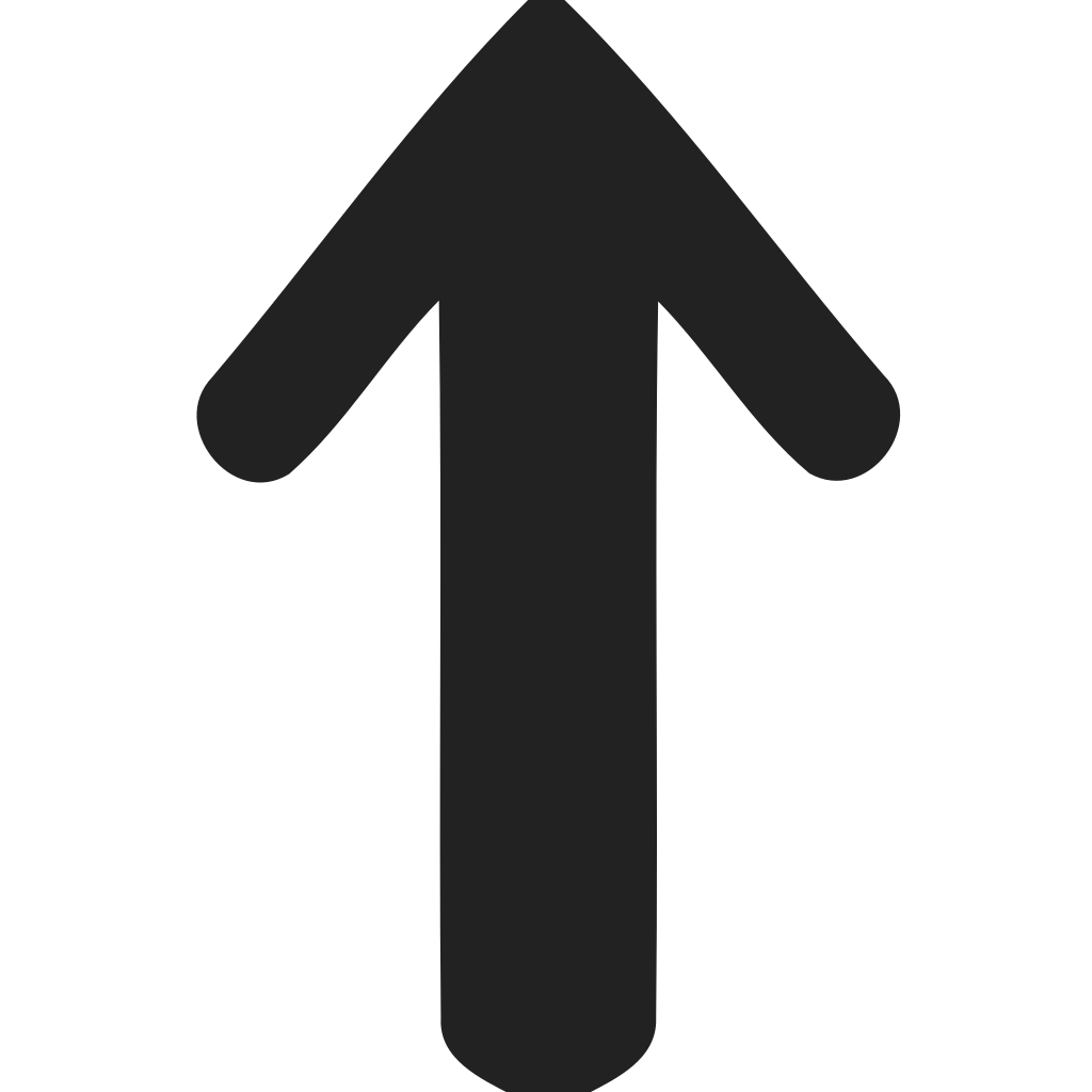 Directional Arrow Up Bold Rounded