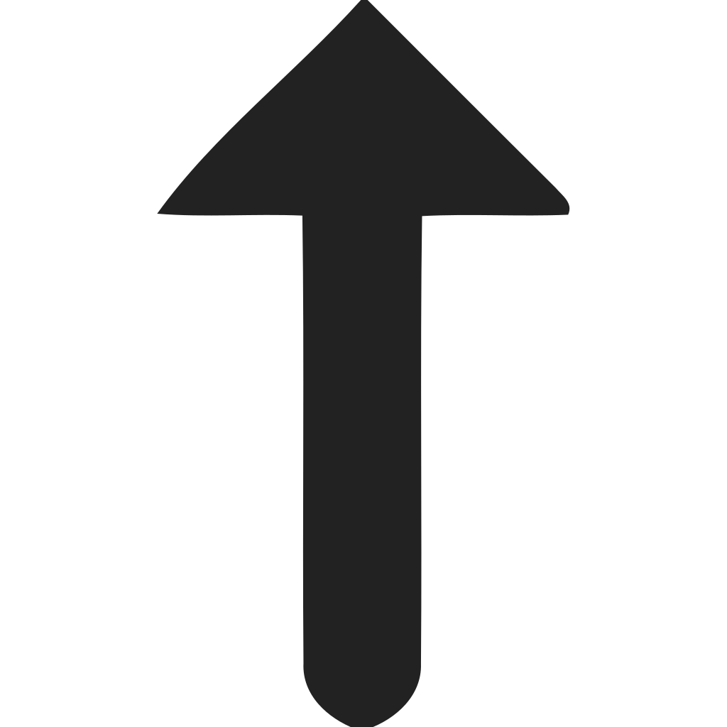 Directional Arrow Up Rounded