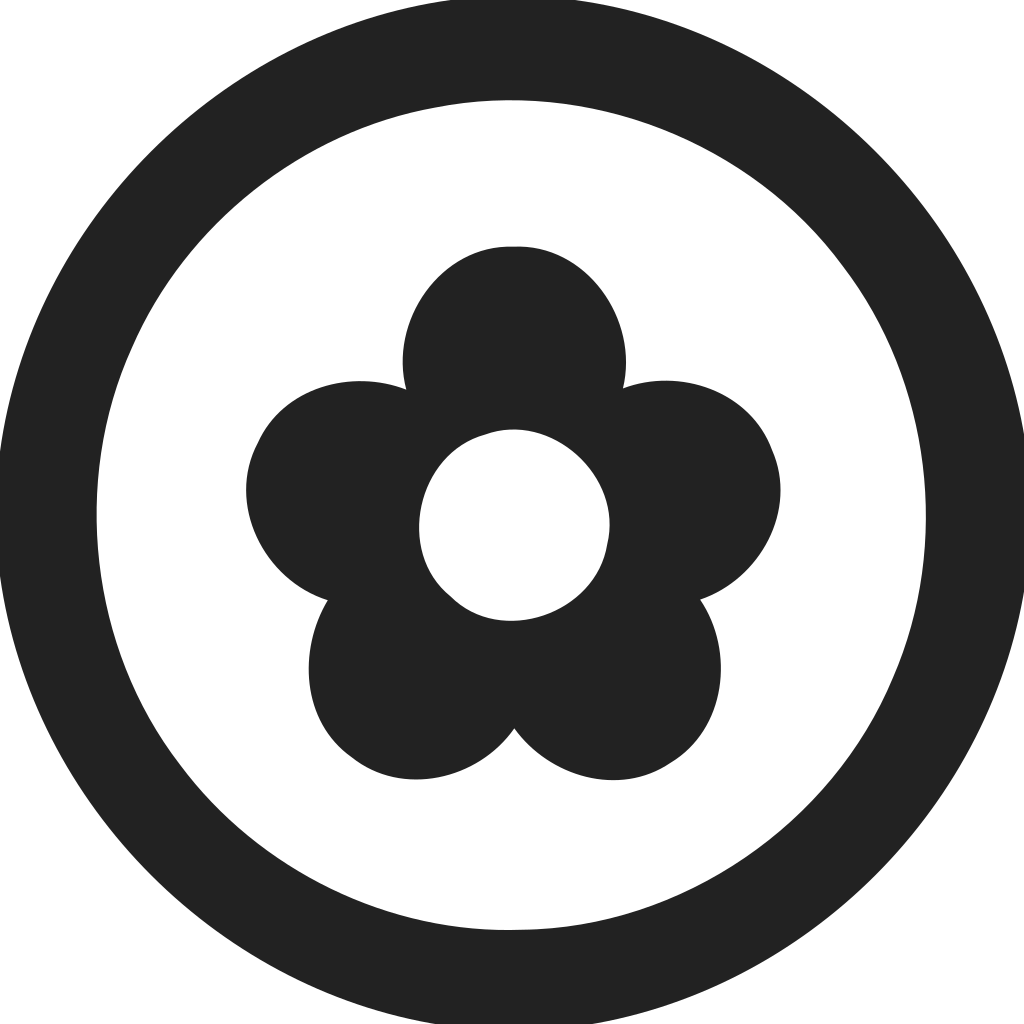 Flower Circle Empty Icon