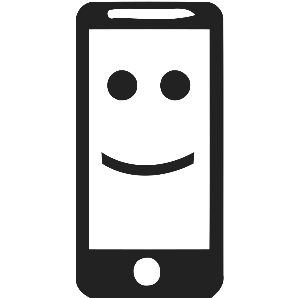 Happy phone Icon