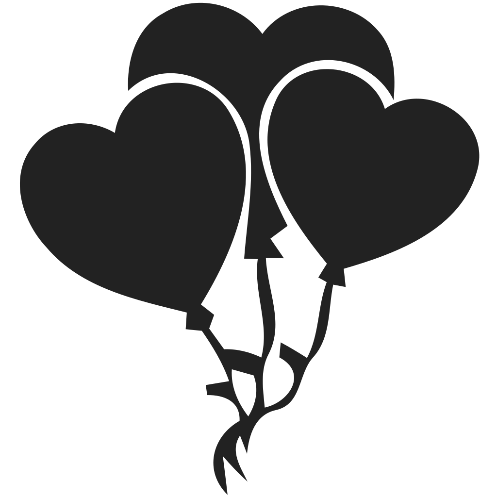 Heart Baloons Icon
