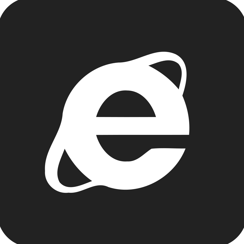 Internet Explorer Square Filled