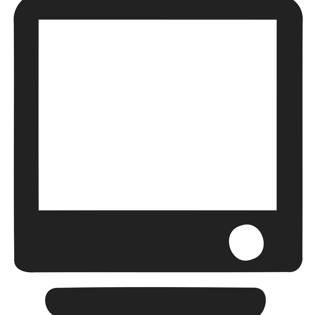 Monitor With Button Icon
