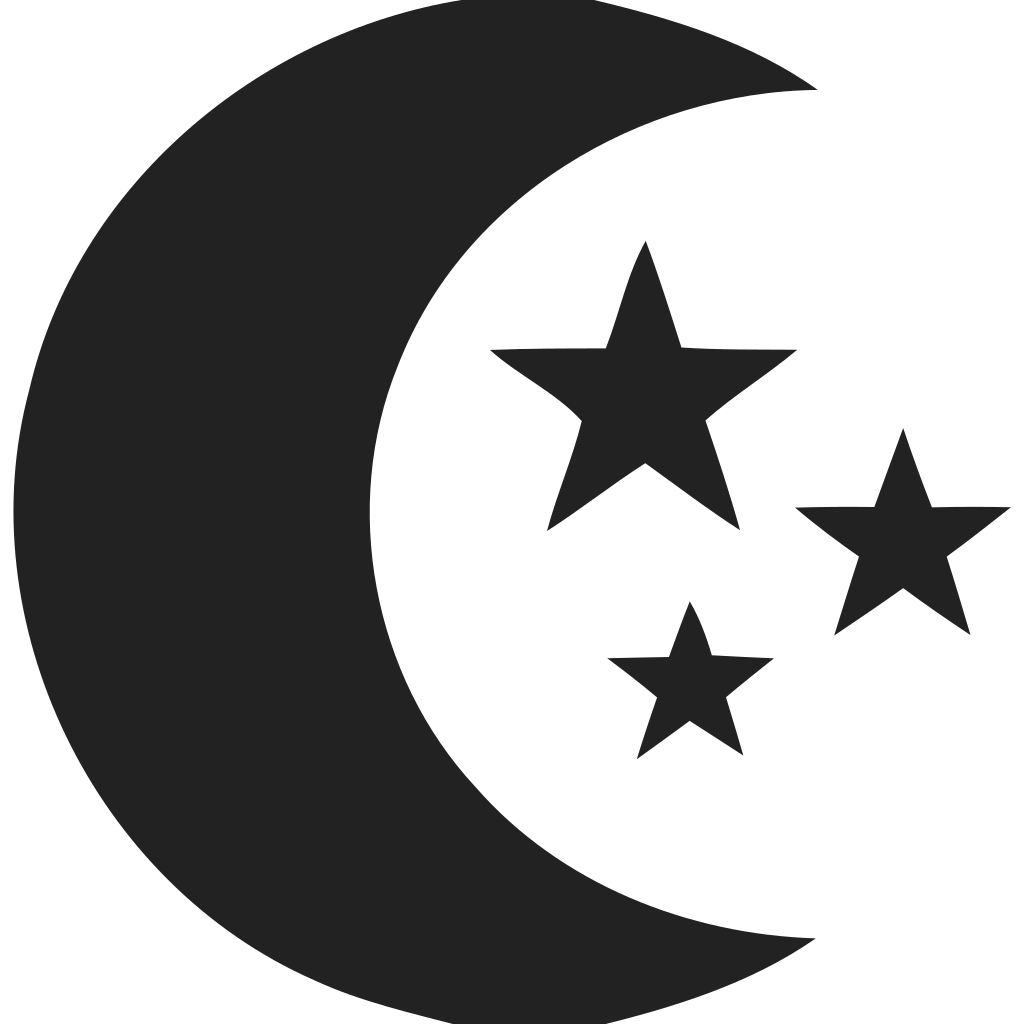 Moon with stars Icon