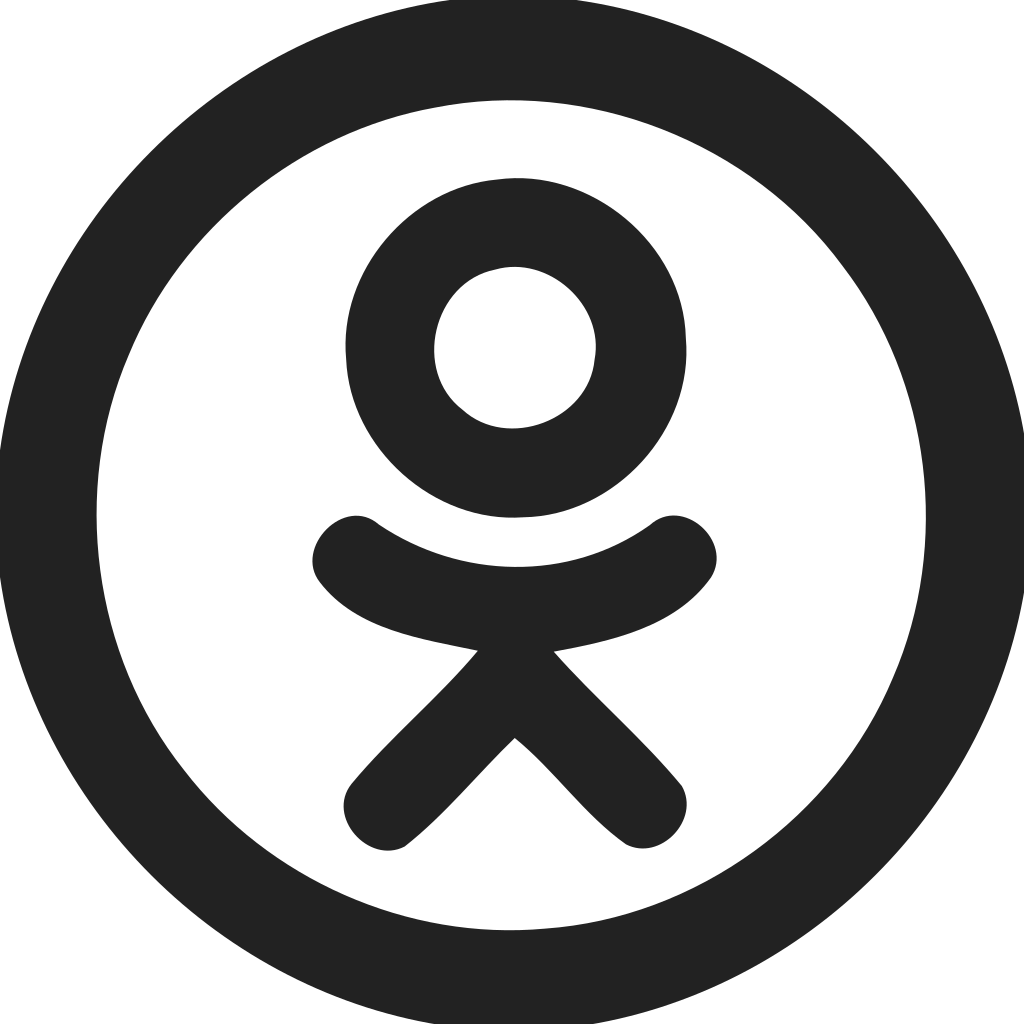 Odnoklassniki Logo Circle Empty Icon