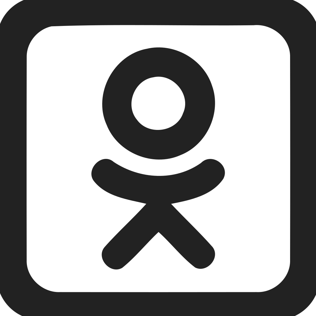 Odnoklassniki Logo Square Empty Icon