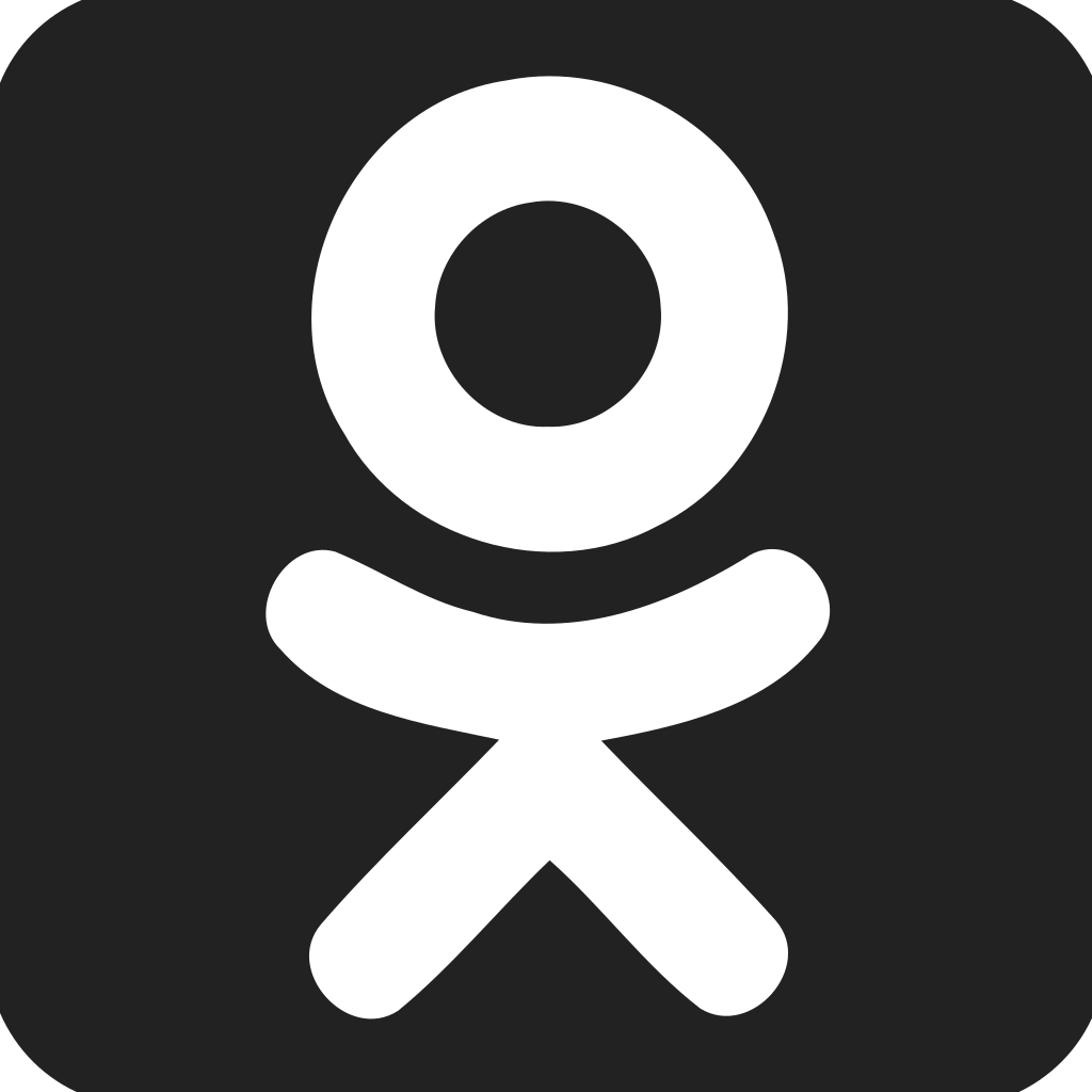 Odnoklassniki Logo Square Filled Icon