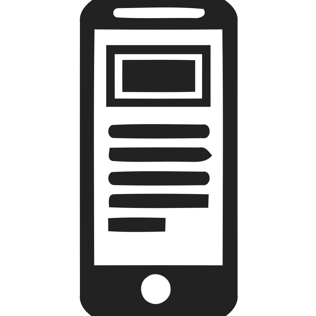 Smartphone Content Icon