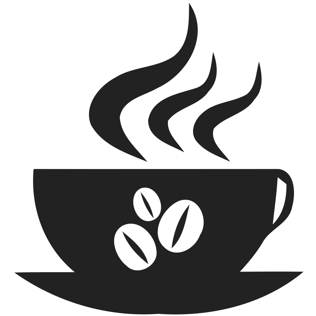 Steaming coffee cup