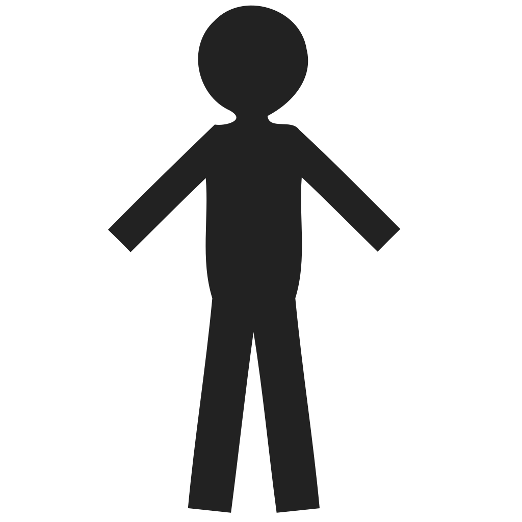 Drawing Stickman Happy - White Stick Figure PNG Transparent With