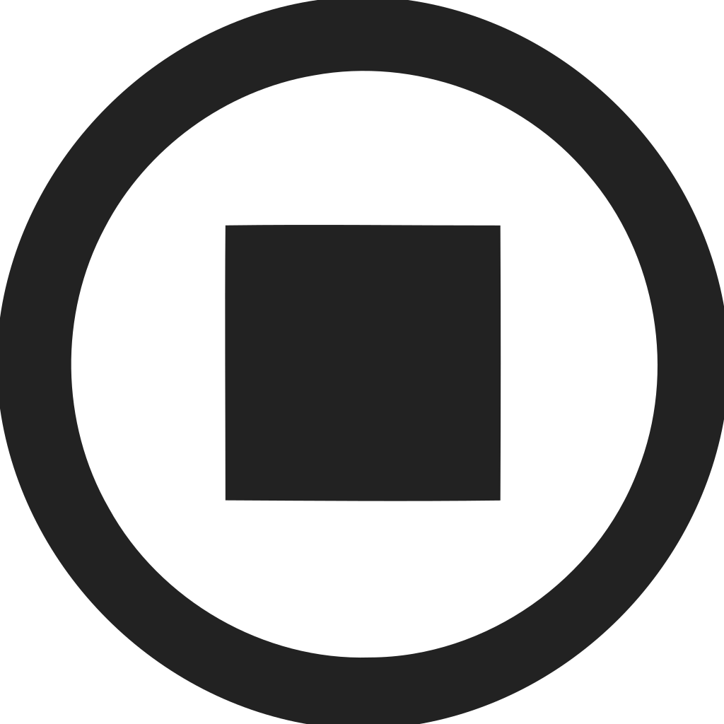 Stop Circle Empty Icon