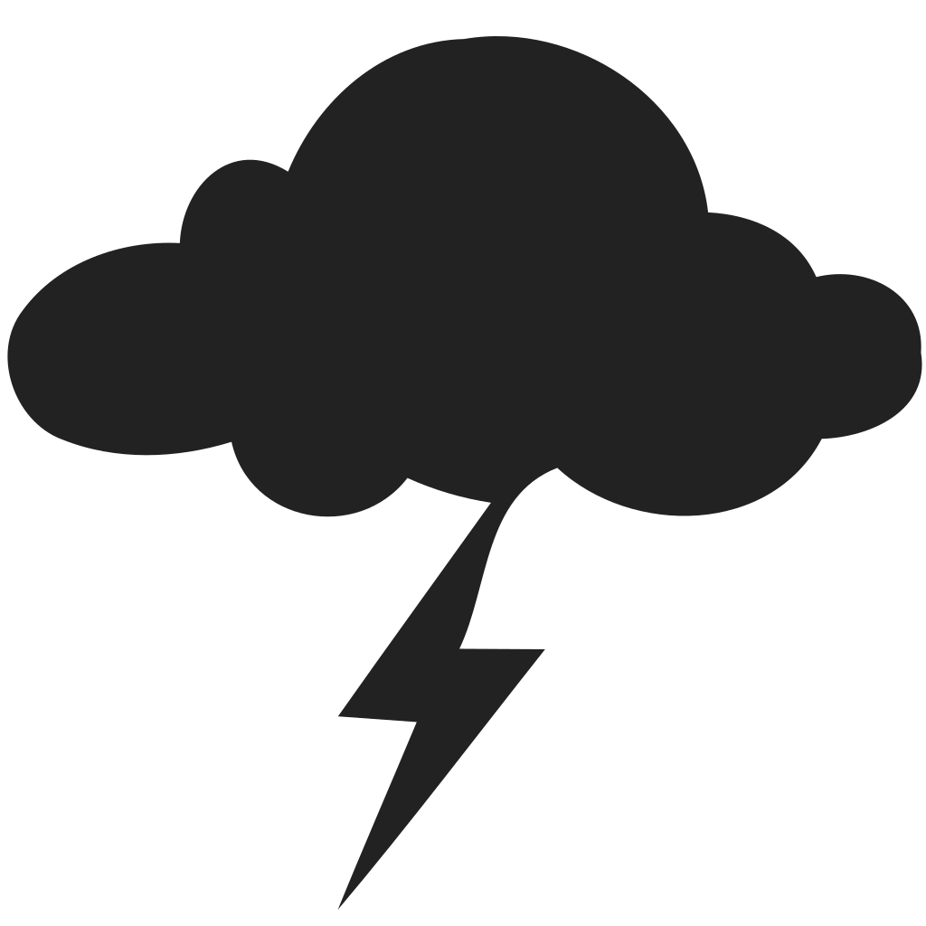 Storm Lighting Bolt Icon