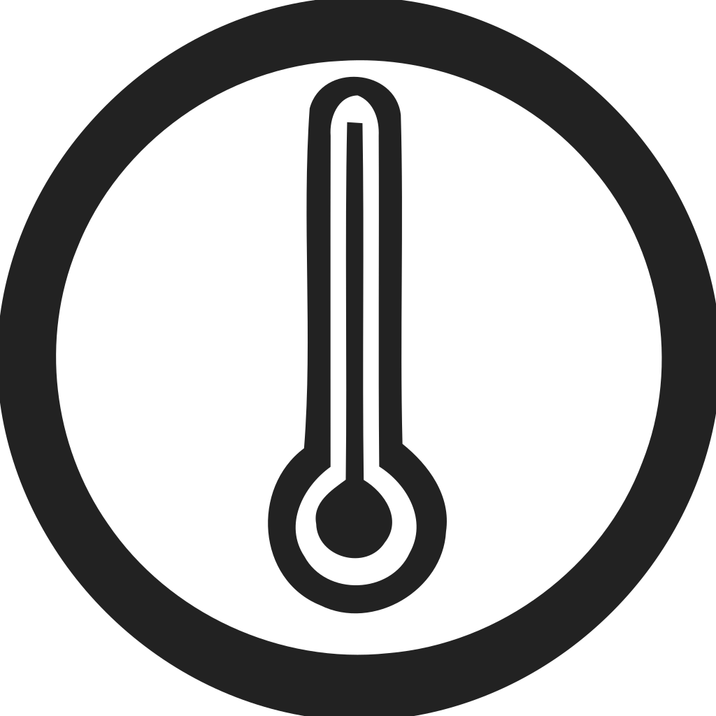 Thermometer high temperature Icon